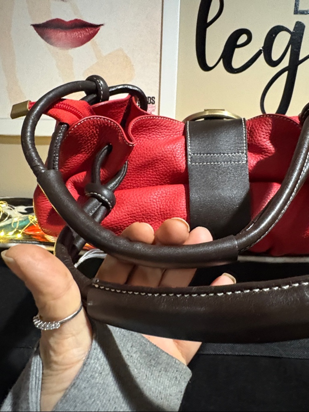 PUNTOTRES  hand bag FIRM $89 seebelow 👇EUC - Picture 10 of 13